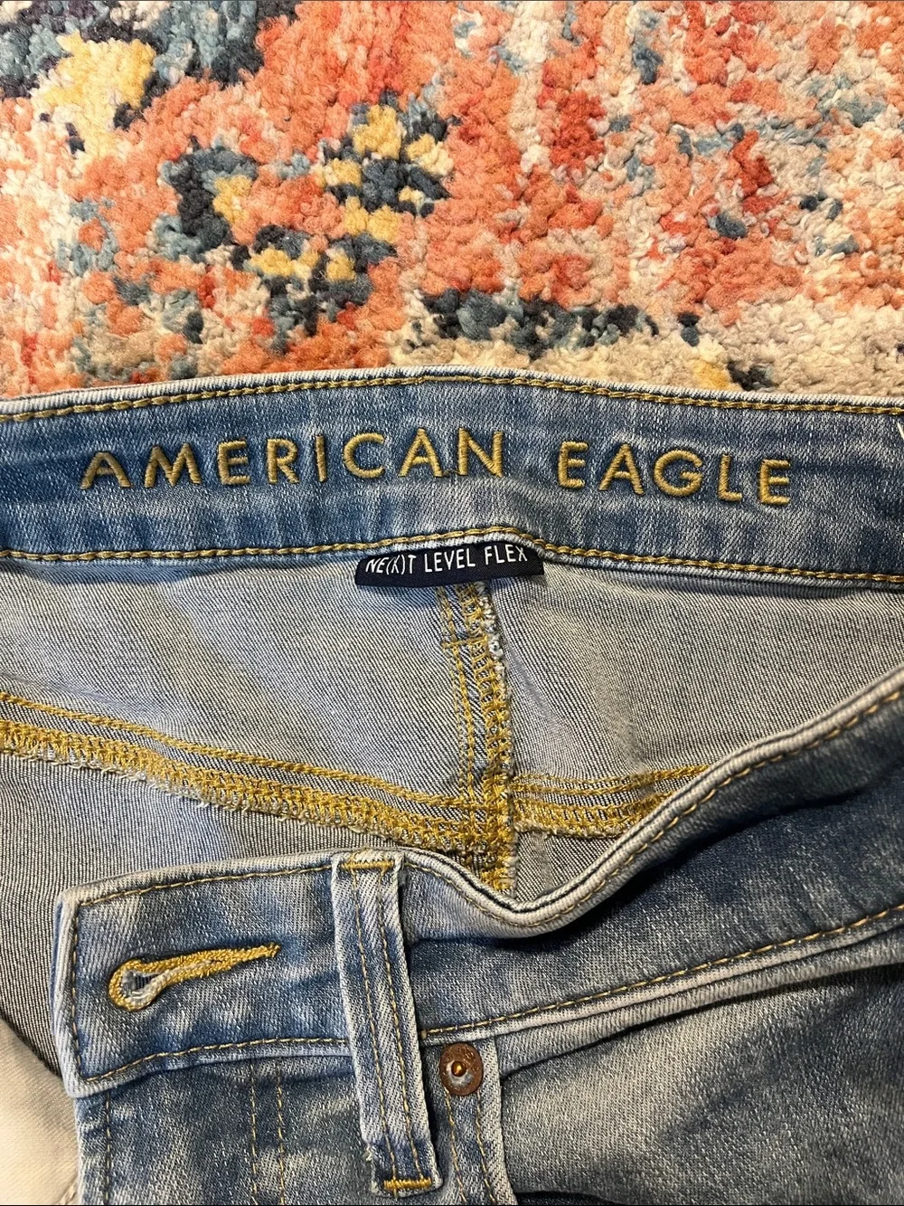 American Eagle Outfitters Light Blue Slim Straight Jeans